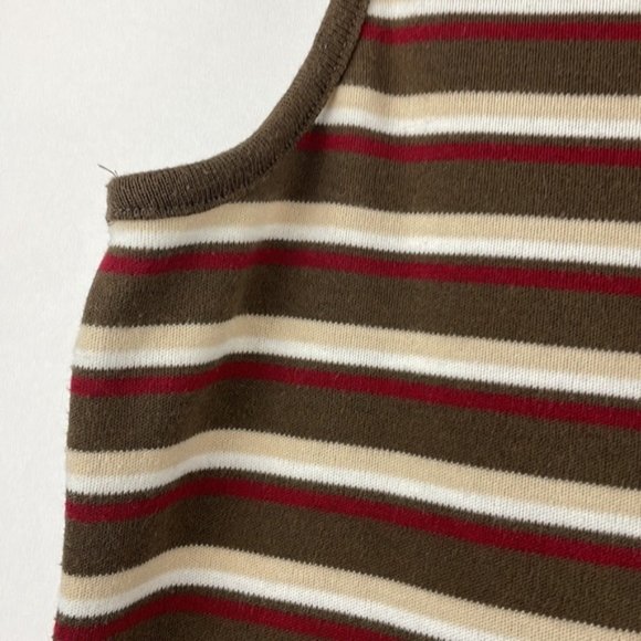 VINTAGE Striped Tank Top Sleeveless Top size Large - Picture 8 of 15